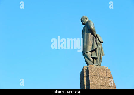 Un monumento di Tara Shevchenko a Kaniv Foto Stock