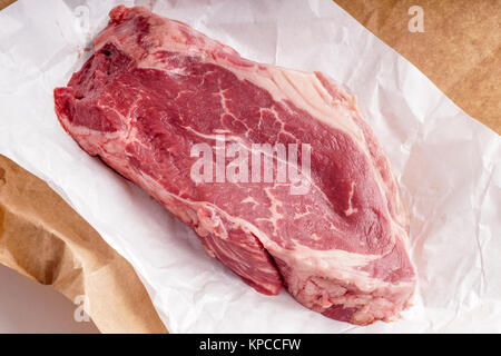 Materie bistecca carne Foto Stock