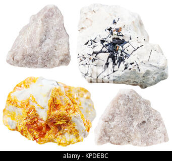 La Dolomite (dolostone) pietra minerale isolato Foto Stock