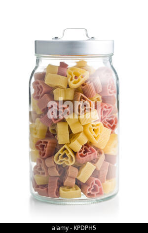 A forma di cuore in pasta jar Foto Stock