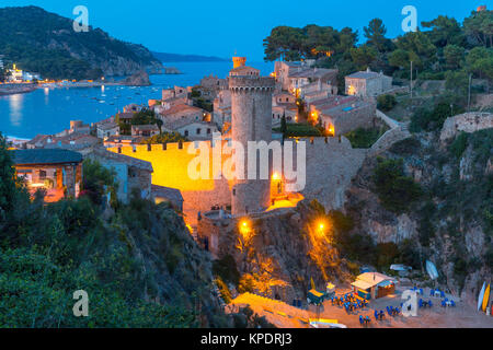 Tossa de Mar, sulla Costa Brava, Catalunya, Spagna Foto Stock