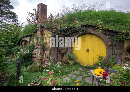 fori di Hobbit Foto Stock