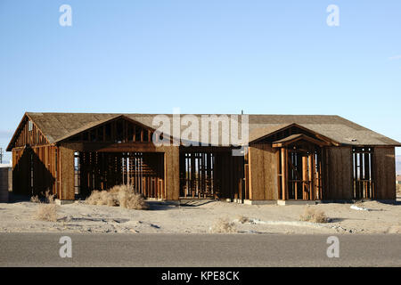 Casa abbandonata in salton city Foto Stock