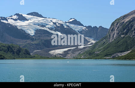 Ghiacciaio remoto nell'Alaskan selvagge Foto Stock