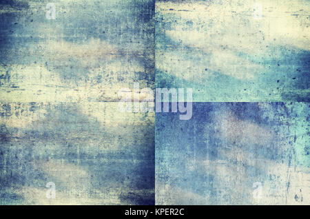 Colorate in blu grunge sfondi texture Foto Stock