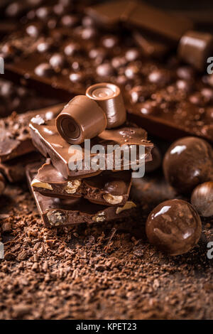 Cioccolatini e praline Foto Stock