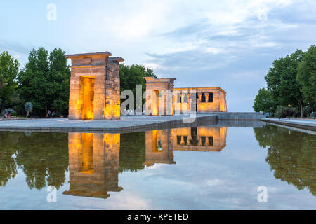 Temple de Debod Madrid Foto Stock