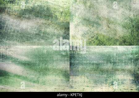 Colore verde grunge sfondi texture Foto Stock