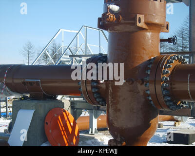 Fermo della pipeline con la trazione elettrica Foto Stock