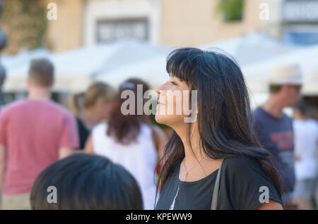 La ragazza di Piazza Navona Foto Stock