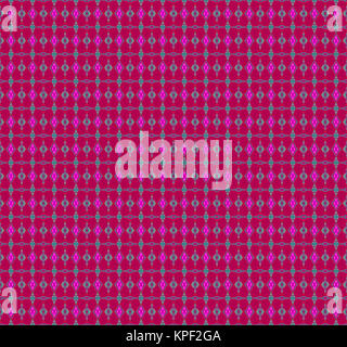 Abstract sfondo geometrico. Diamante senza giunture ed ellissi pattern con colore rosso viola, rosa, verde turchese e gli elementi di colore grigio. Foto Stock