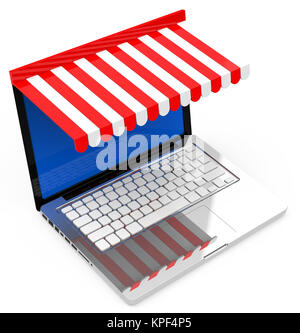 il negozio di lapotp Foto Stock