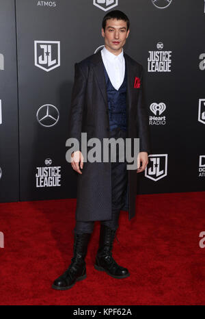 Celebrità partecipare a "Justice League' premiere del film al Dolby Theatre di Hollywood. Dotato di: Ezra Miller dove: Los Angeles, California, Stati Uniti quando: 14 Nov 2017 Credit: Brian A/WENN.com Foto Stock