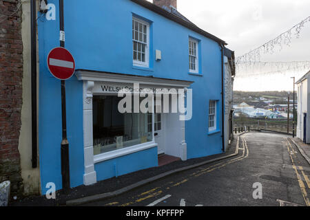 Scuola di Lingua gallese dell omeopatia edificio a Carmarthen, fornendo guarigione alternativo Foto Stock