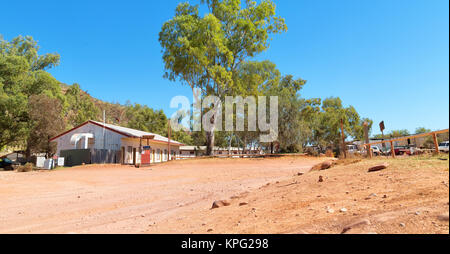 In Australia la vecchia pompa di benzina stazione di concetto di servizio Foto Stock