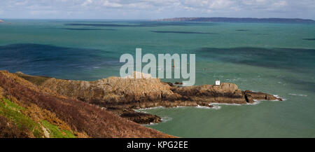 Punto Jerbourg in Guernsey Foto Stock