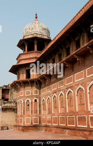 Torre a fort di Agra Foto Stock