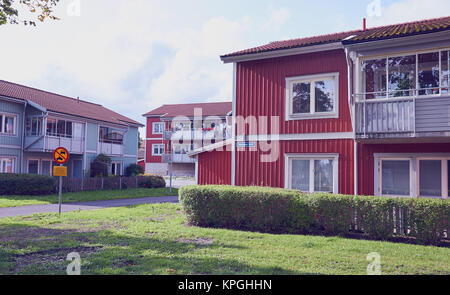 Alloggiamento station wagon, Osthammar, Uppsala County, la Contea di Uppsala, Svezia e Scandinavia Foto Stock