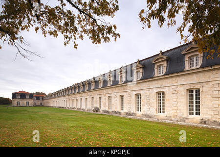 Francia, regione Poitou-Charentes, Charente-Maritime Reparto, Rochefort, Corderie Royale, royal corda-rendendo la fabbrica della Marina Francese, b.1666, esterna Foto Stock