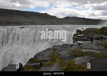 Dettifoss, isola, wasserfall, fluss, Kaskade, kaskaden, Bach, bergbach, wildbach, natur, landschaft, gewalrtig, Jökulsárgljúfur, schlucht, canyon, del Grand Canyon Foto Stock