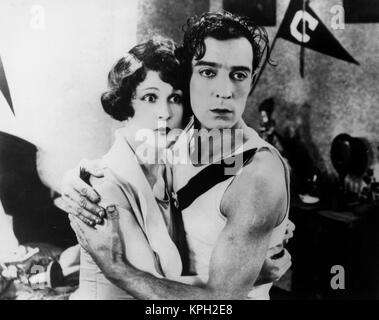 Anno del Collegio : 1927 - USA Direttore : James W. Horne Anne Cornwall, Buster Keaton Foto Stock