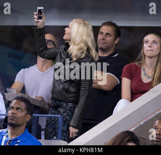 FLUSHING NY- 04 settembre: Gwen Stefani, il giorno undici del 2014 US Open al USTA Billie Jean King National Tennis Center il 4 settembre 2014 nel quartiere di lavaggio del Queens Borough of New York City People: Gwen Stefani Foto Stock