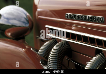 Nord America, Stati Uniti, California, Torrey Pines. 1930 Auburn Speedster dettaglio Foto Stock