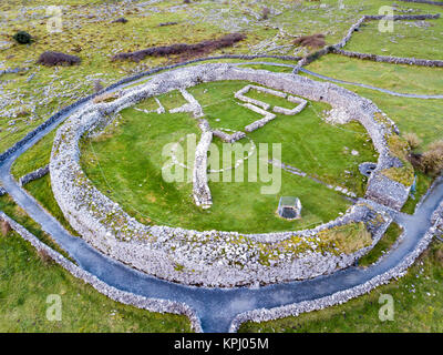 Caherconnell Celtic stone fort, primo Medioevo a Burren Regione, County Clare, Irlanda Foto Stock