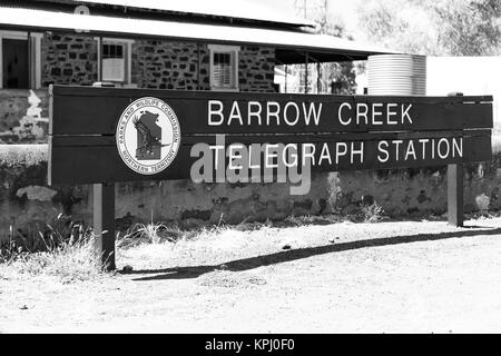 In Australia il segnale degli antichi la stazione del telegrafo Foto Stock