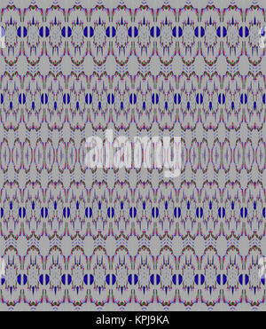 Geometrica astratta sfondo senza giunture. Multicolore di ellissi pattern con viola semicirconferenze su grigio chiaro, ornato e sognante. Foto Stock