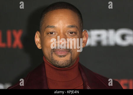 Londra, Regno Unito. Il 15 dicembre, 2017. Will Smith, luminoso - Premiere europeo, BFI Southbank, Londra, Regno Unito. 15 Dic, 2017. Foto di Richard Goldschmidt Credito: ricca di oro/Alamy Live News Foto Stock