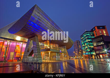 Il Lowry Theatre a Salford Quays, Salford, Greater Manchester. Foto Stock