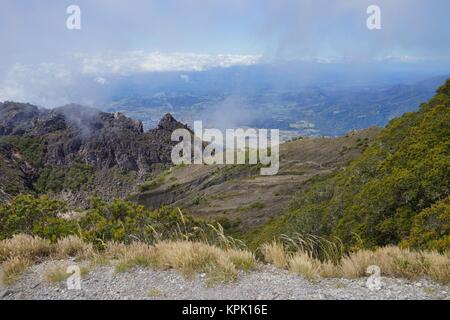 La vista dalla cima del vulcano Baru, Panama Foto Stock