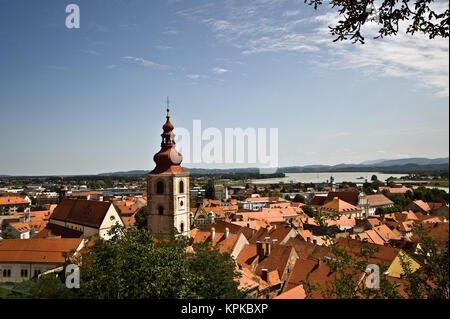 Cityscape ptuj Foto Stock