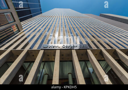 NEW YORK CITY - Luglio 12: News Corporation headquarters building sulla luglio 12, 2012 a New York City. News Corp è un Americano multinazionale diversificato Foto Stock