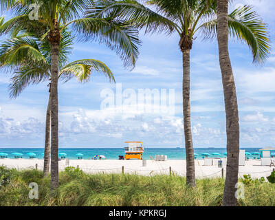 Mattina in Miami Beach Foto Stock