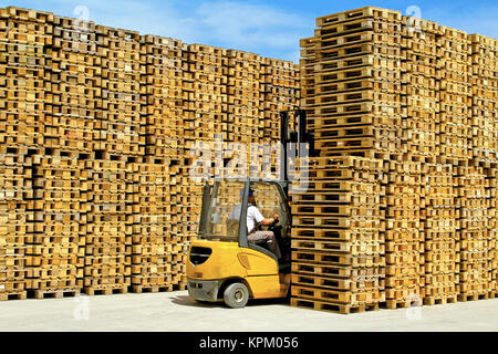 Carrello pallet Foto Stock