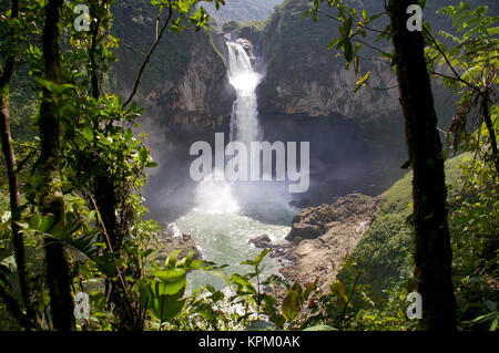 San Rafael cade. La cascata più grande in Ecuador Foto Stock