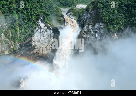 San Rafael cade. La cascata più grande in Ecuador Foto Stock