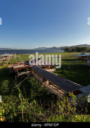 Fattoria di Pesce al Lago Tondano Foto Stock