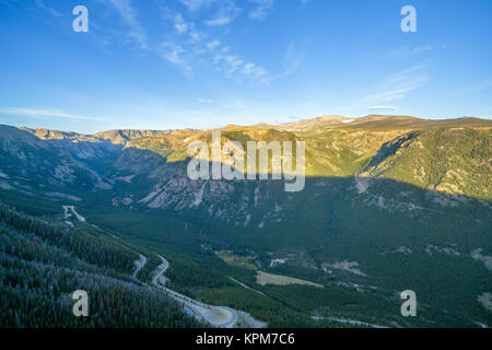 Beartooth vista montagne Foto Stock