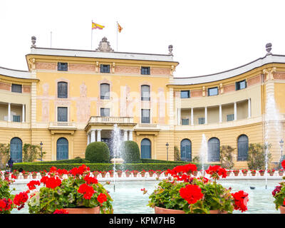 Palazzo Reale di Pedralbes a Barcellona, Spagna Foto Stock