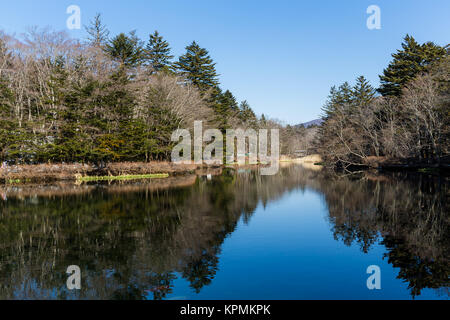 Il lago in karuizawa Foto Stock