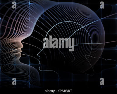 Anima concettuale geometria Foto Stock