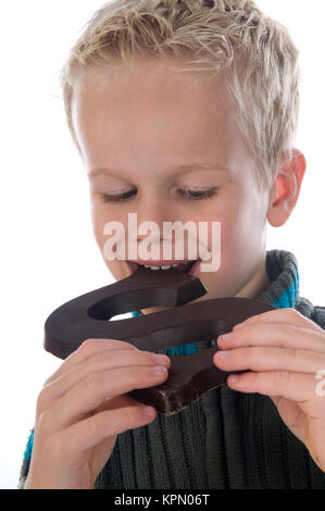 Bella lettera al cioccolato Foto Stock