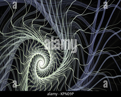 Abstract generati digitalmente immagine spirale mistica Foto Stock