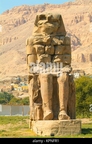 Colos di Memnon, Egitto Foto Stock