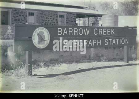 In Australia il segnale degli antichi la stazione del telegrafo Foto Stock