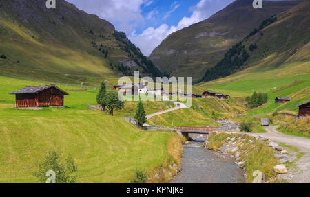 Fane alm - Malga Fane Foto Stock