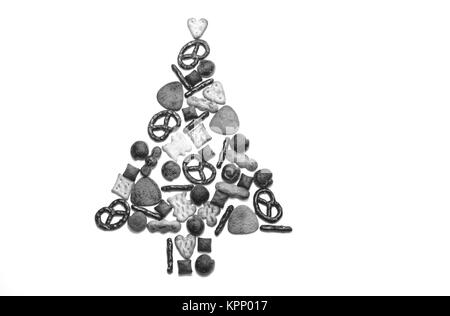 Salatini impostato come albero di Natale Foto Stock